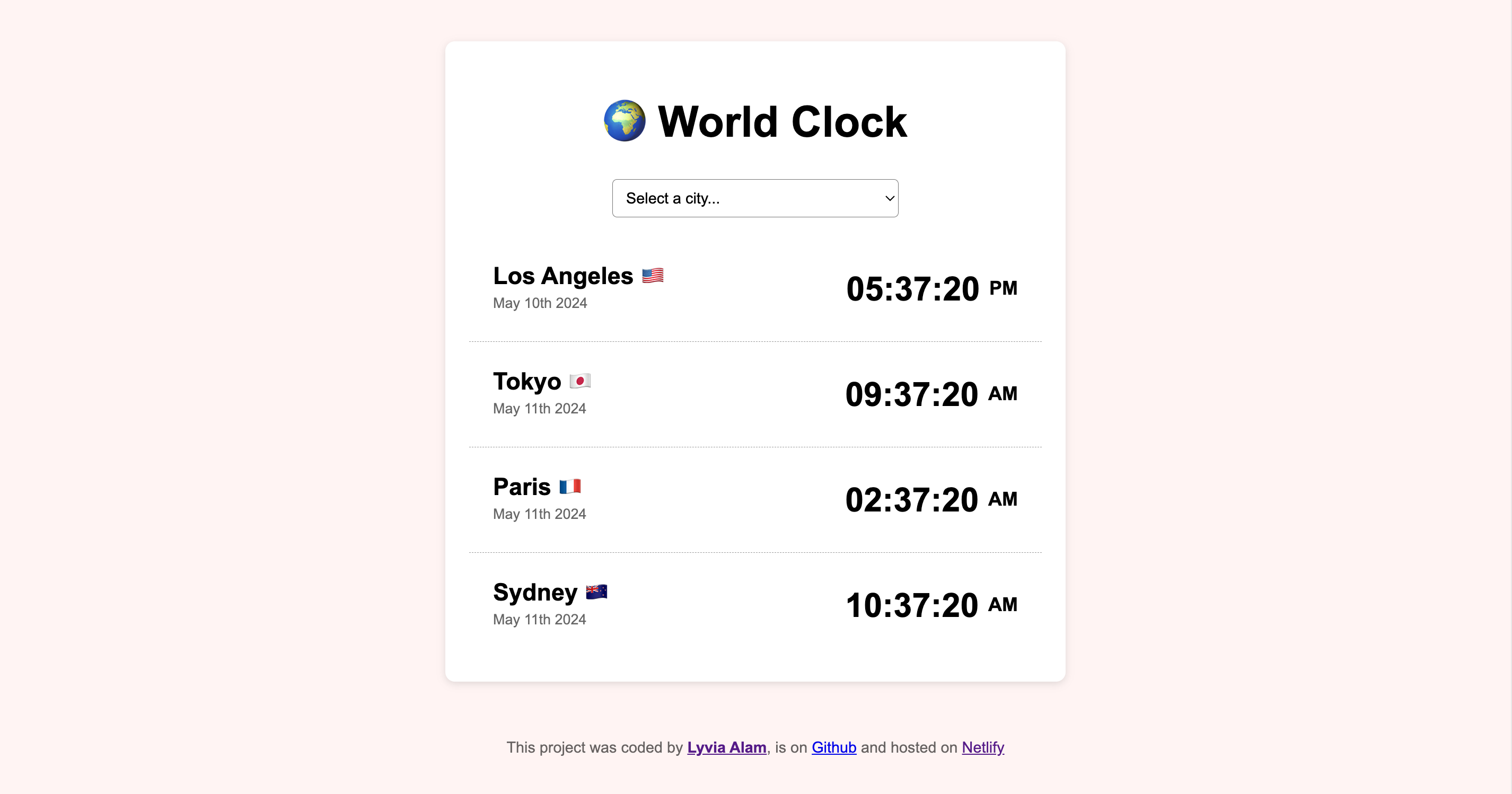 World Clock App